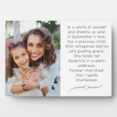 Godmutter und Kind Custom Plaque mit Easel Fotoplatte (Vorderseite)