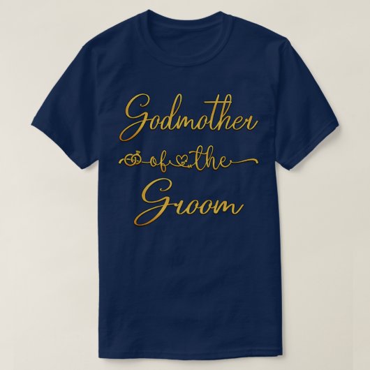 Godmutter von der Groom Wedding Party Idee für sie T-Shirt (Design vorne)