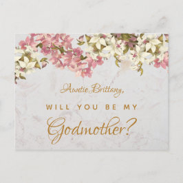 Godmutter Vorschlag Blumenmarmor Orchideen Postkar Feiertagspostkarte