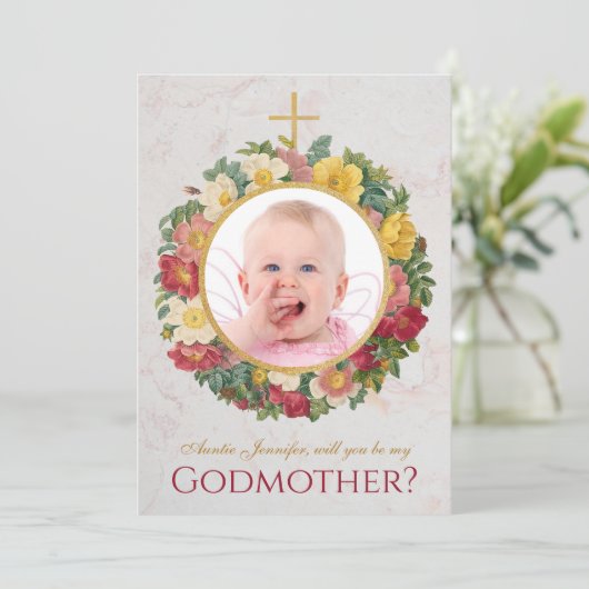 Godmutter Vorschlag Foto Rose schreiben Marbor (Stehend Vorderseite)