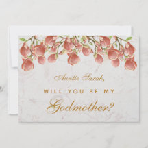 Godmutter Vorschlag Rosa Magnolia Marmor Floral