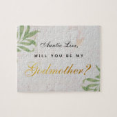 Godmuttervorschlag Foliage Imitate Gold Script Mar Puzzle (Horizontal)
