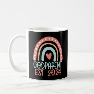 Godparent Funny Est 2024 Christening Baptism Kaffeetasse