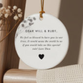 Godparents Handwritten Bow Proposal Keramik Ornament