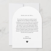 Godparents Handwritten Proposal Photo Arch Boy Einladung (Rückseite)