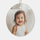 Godparents Handwritten Proposal Photo Girl Keramik Ornament (Links)