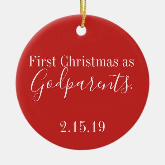 Godparentsverzierung Keramik Ornament (Vorne)
