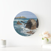 Godrevy Lighthouse Large Clock Große Wanduhr (Zuhause)