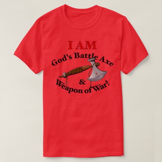 Gods Battle Ax and Weapon War Dry Classic TShi T-Shirt (Design vorne)