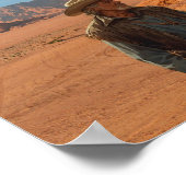 Gods Boots found in desert. Poster (Ecke)