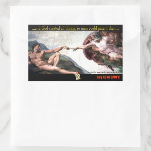 God's Creation Bump Stiker Rechteckiger Aufkleber (Tasche)