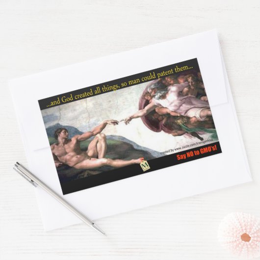 God's Creation Bump Stiker Rechteckiger Aufkleber (Umschlag)