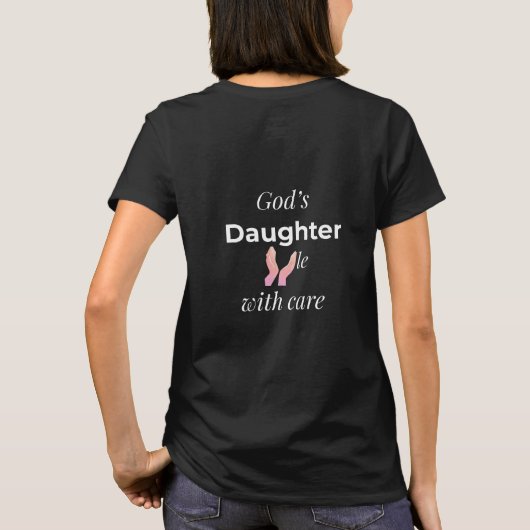 God's Daughter handle with care T-Shirt (Rückseite)