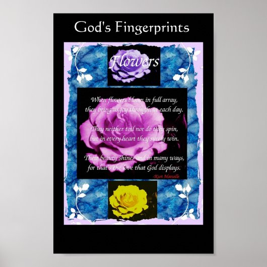 God's Fingerprints Poster (Vorne)