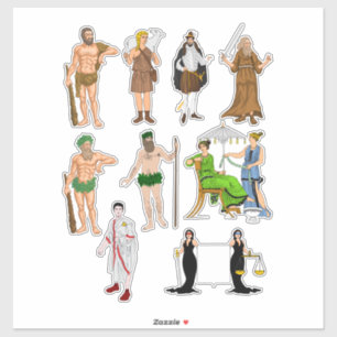 Gods Goddess Fantasy fairytale People Cartoon Art Aufkleber