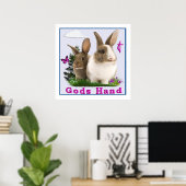 Gods Hand Bunny Poster (Heimbüro)