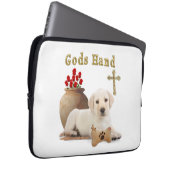 Gods Hand Welpe Laptopschutzhülle (Vorne Rechts)