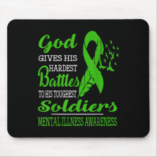 Gods härteste Soldaten - Bewusstsein für psychisch Mousepad