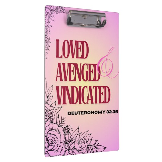 God's Help Daily Up Deuteronomy 32 Clipboard Klemmbrett (Rechts)