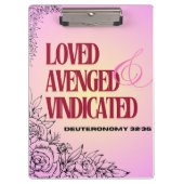 God's Help Daily Up Deuteronomy 32 Clipboard Klemmbrett (Vorderseite)