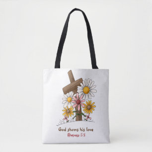 #God's Liebe All-Over-Print Tote Bag, Mittel Tasche