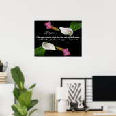 Gods Liebe Forded Calla Lily Blume Poster (Heimbüro)