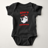 GOD's Liebe ist perfekt Kinder Erwachsene Kitten F Baby Strampler (Vorderseite)