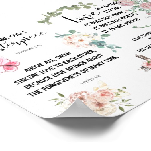 God's Masterpiece Bible Verse Inspirational Phrase Poster (Ecke)