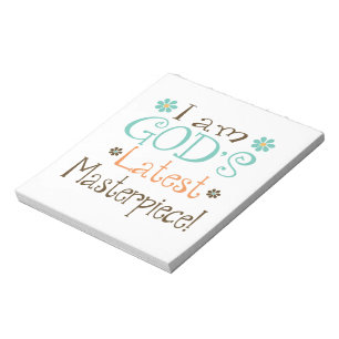 Gods Neueste Meisterleistung Notizblock