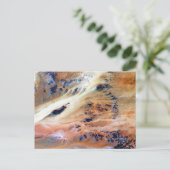 Gods Paintbrush Sahara Wüste Afrika Postkarte (Stehend Vorderseite)