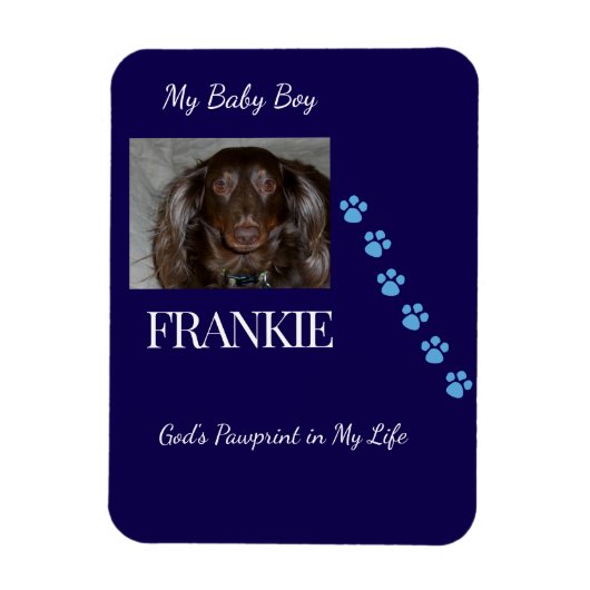 God's Pawprint Keepsake Magnet (Vertikal)