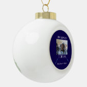 God's Pawprint Light Trail Keepsake Keramik Kugel-Ornament (Links)