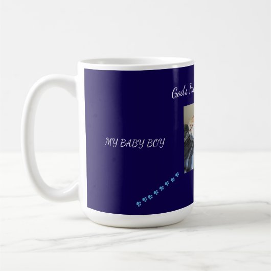 God's Pawprint Pet Tribute Kaffeetasse (Links)