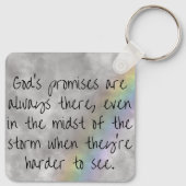God's Promises Keychain - Hope Through the Storm Schlüsselanhänger (Rückseite)