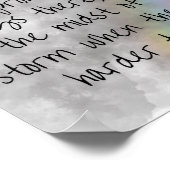 God's Promises Poster - Hope in the Storm (Ecke)