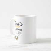 Gods Silarly Goose Bird Animal Gans Honk Memel L Kaffeetasse (Vorderseite Links)