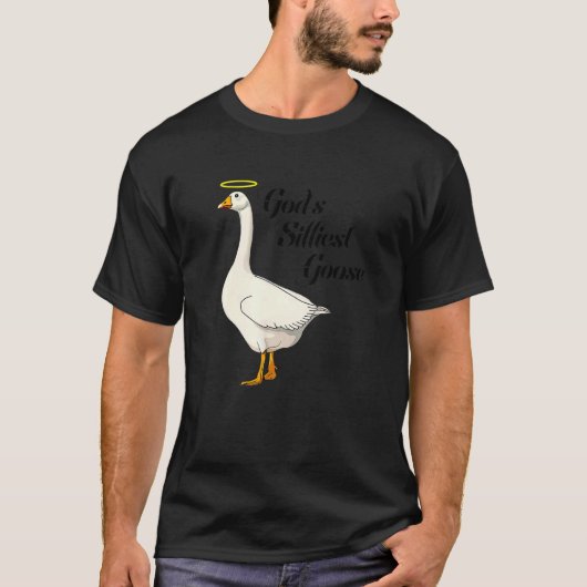 God's Silliest Goose Funny Duck Lovers Premium_3 T-Shirt (Vorderseite)