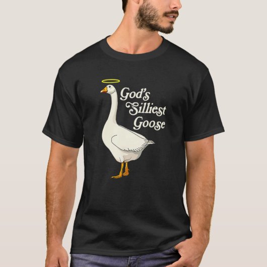 God's Silliest Goose Funny Duck Lovers Premium_6 T-Shirt (Vorderseite)