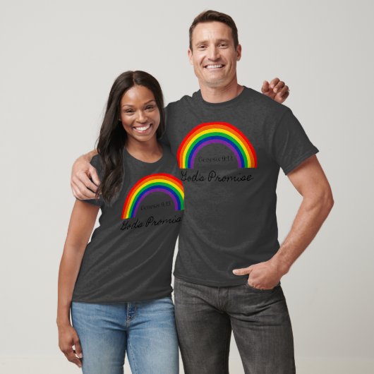 Gods Versprechen Genesis 913 Christlicher Regenbog T-Shirt (Unisex)