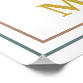 Gods Will Not Mine Colorful Modern Christian Poster (Ecke)