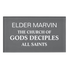 Gods Witness Personalized Namenschild