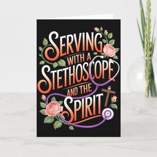 God's Work In Scrubs Jesus Faith God Cna Christian Karte (Vorderseite)