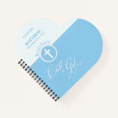 Godson Baptism Blue Child of God Personalisiert Notizblock (Vorderseite)