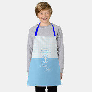 Godson Baptism Blue Child of God Personalisiert Schürze