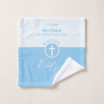 Godson Baptism Blue Child of God Personalisiert