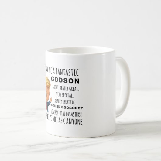 Godson Best Geschenk Kaffeetasse (VorderseiteRechts)