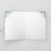 Godson Christening Church Greenery Karte (Innenseite)