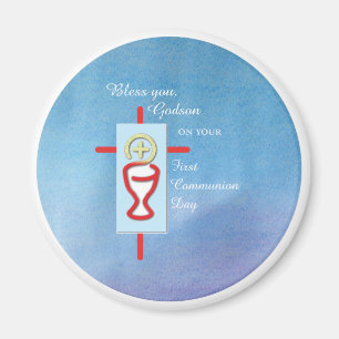 Godson, Erste Heilige Kommunion, Blau Magnet