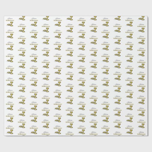 Godson First Communion Chalice Geschenkpapier (Flach)