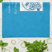 Godson First Communion, Weizen, Trauben Blau Handtuch (Gefaltet)